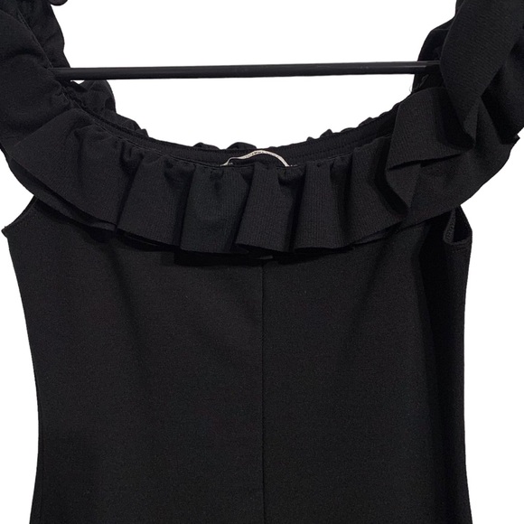 ZARA TRAFALUC OFF THE SHOULDER BODYCON MIDI DRESS - Picture 5 of 14